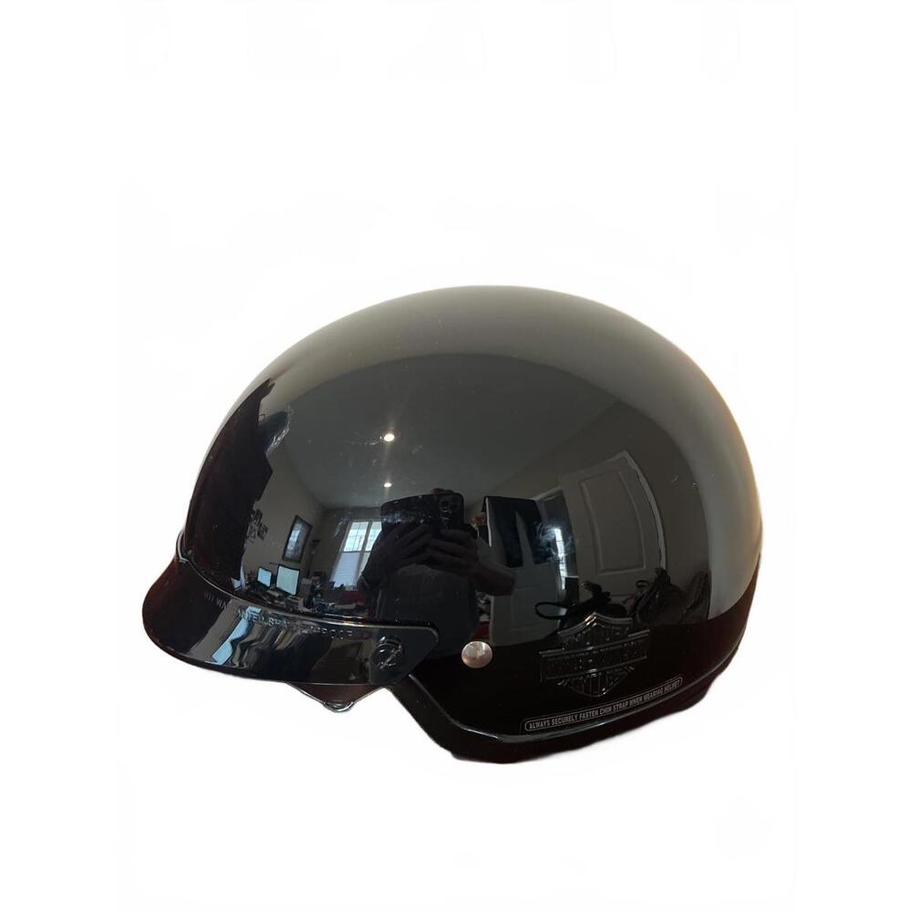 Harley-Davidson DOT Certified Black Motorcycle Helmet -H03 Model-Preowned(SR482)